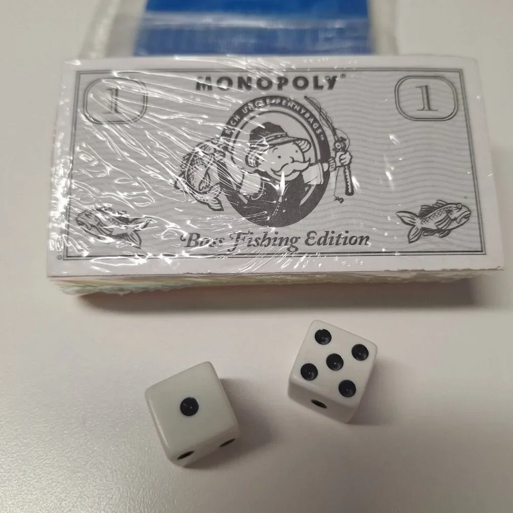 1998 Bass Fishing‎ Monopoly Game Replacement Pieces  Vintage Small Large Mouth